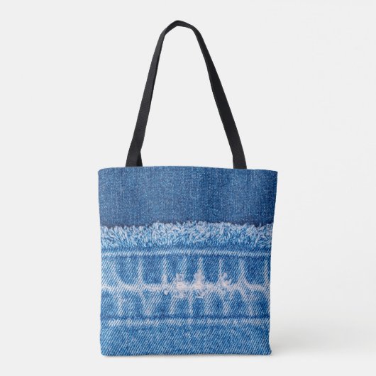 Blue Jeans Denim Textur Tasche (Rückseite)