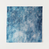 Blue Jeans Denim Textur Wandteppich (Vorderseite (Horizontal))