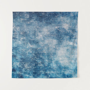 Blue Jeans Denim Textur Wandteppich