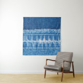 Blue Jeans Denim Textur Wandteppich (Beispiel)