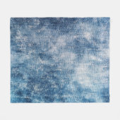 Blue Jeans Denim, texturierte Hintergründe. Fleecedecke (Vorderseite (Horizontal))