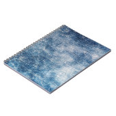 Blue Jeans Denim, texturierte Hintergründe. Notizblock (Linke Seite)