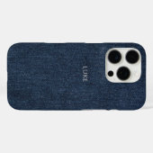 Blue Jeans Denim Western Texture Effect Handy Fall Case-Mate iPhone Hülle (Rückseite (Horizontal))