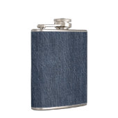 Blue Jeans Fabric Flachmann (Rechts)