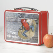 Blue Jeans Frog Cust. Textdatei Metall Brotdose (Beispiel)