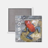 Blue Jeans Frosch Anpassbares Magnet (Vorderseite/Rückseite)