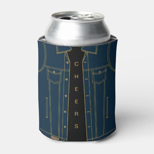Blue Jeans Jacket Funny Can Cooler Text - Chef Dosenkühler (Kanne Vorderseite)