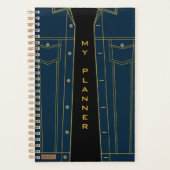 Blue Jeans Jacket Funny Planner mit benutzerdefini Planer (Vorderseite)