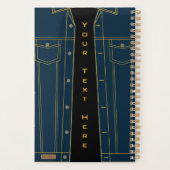 Blue Jeans Jacket Funny Planner mit benutzerdefini Planer (Rückseite)