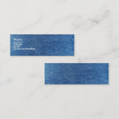 Blue Jeans Mini Visitenkarte (Vorne/Hinten)