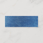 Blue Jeans Mini Visitenkarte (Rückseite)