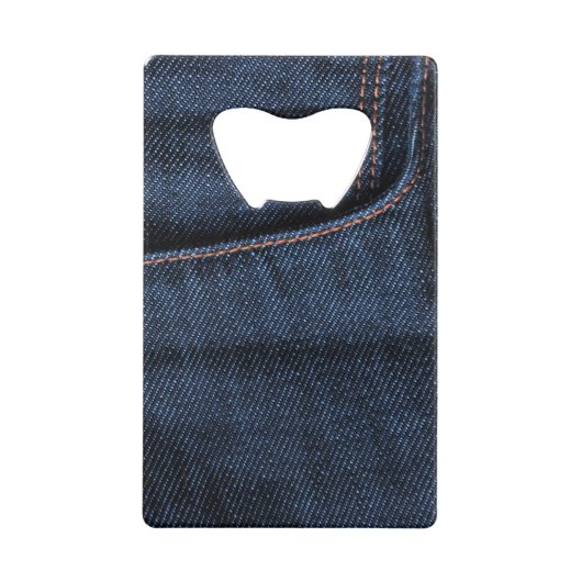 Blue Jeans Pocket Kreditkartenflaschenöffner (Vorderseite)
