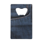 Blue Jeans Pocket Kreditkartenflaschenöffner (Rückseite)