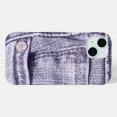 Blue Jeans Pocket, Stoff, Nähte, Stuck Case-Mate iPhone Hülle (Rückseite (Horizontal))