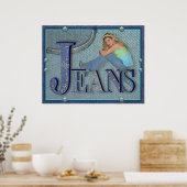 Blue Jeans - Poster (Küche)