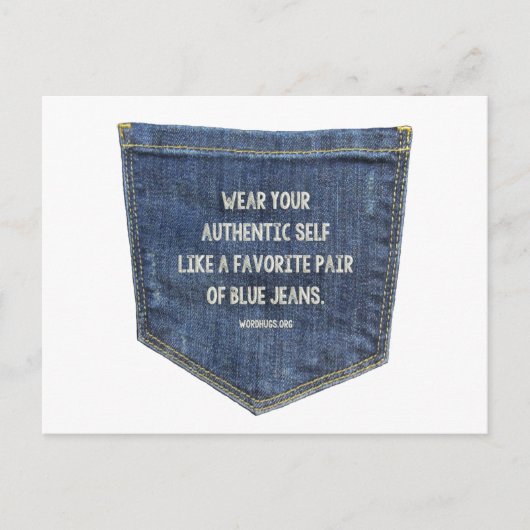 Blue Jeans Postkarte (Vorderseite)