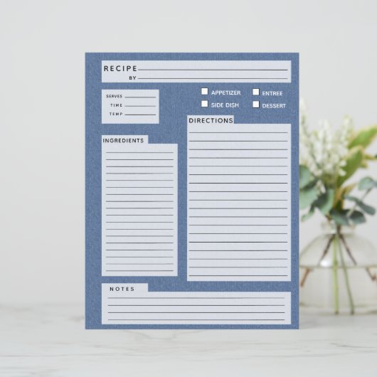 Blue Jeans Recipe (Stehend Vorderseite)