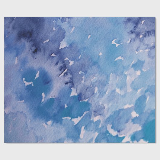 Blue Jeans Retro Gefärbte Krawatte Geschenkpapier (Flach)