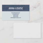 Blue jeans simple visitenkarte (Vorne/Hinten)