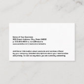 Blue Jeans Stitching | Wardrobe Designer Visitenkarte (Rückseite)