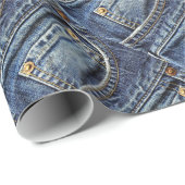 Blue Jeans-Tasche Geschenkpapier (Rolleneckpunkt)