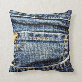 Blue Jeans-Tasche Kissen