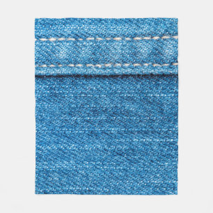 Blue Jeans Textur Hintergrund. Fleecedecke