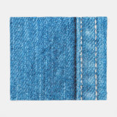 Blue Jeans Textur Hintergrund. Fleecedecke (Vorderseite (Horizontal))