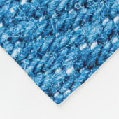 Blue Jeans Textur Hintergrund. Fleecedecke (Ecke)