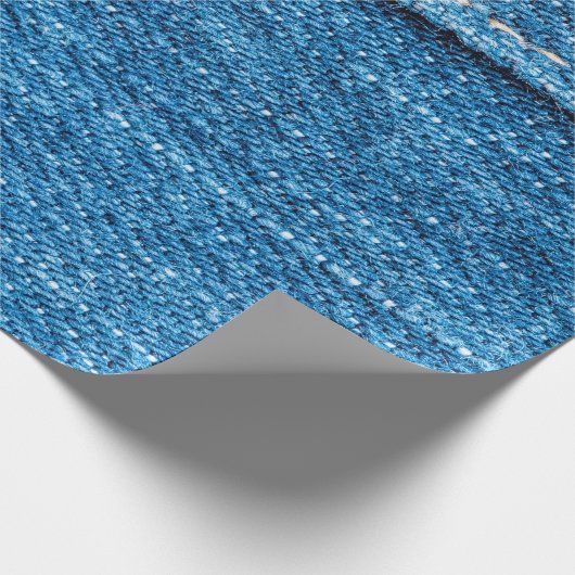 Blue Jeans Textur Hintergrund. Geschenkpapier (Ecke)