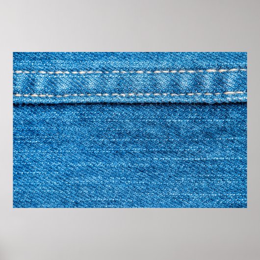 Blue Jeans Textur Hintergrund. Poster (Vorne)