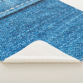 Blue Jeans Textur Hintergrund. Sherpadecke (3/4)
