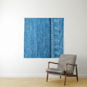 Blue Jeans Textur Hintergrund. Wandteppich (Beispiel (Horizontal))