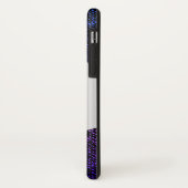 Blue Jeans Texture (lila) Case-Mate iPhone Hülle (Hinten/Links)