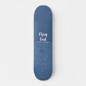 Blue Jeans und dein Text Skateboard (Vorne)