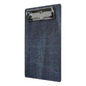 Blue Jeans Vintag Denim Stoff Textur Mini Klemmbrett (Gewinkelt2)