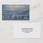 Blue Jeans Visitenkarte (Vorne/Hinten)