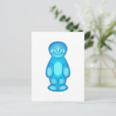 Blue Jelly Baby Postkarte (Stehend Vorderseite)