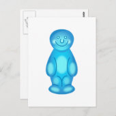 Blue Jelly Baby Postkarte (Vorne/Hinten)