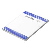 Blue Jelly Polka Dot Paper Pad Notizblock (Rotiert)