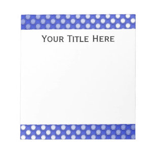 Blue Jelly Polka Dot Paper Pad Notizblock