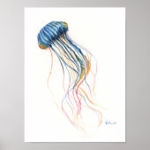 Blue Jellyfish Highlights Poster (Vorne)