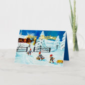 Blue Jenny Nyström Gnome Vintage schwedische Weihn (Vorderseite)