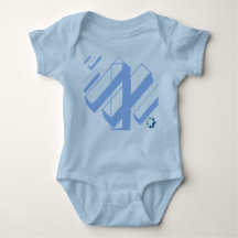 BLUE Jersey BABY Bodysuit UNISEX / Metropolis