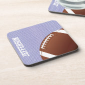 Blue Jersey und Football Custom Untersetzer (Linke Seite)