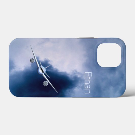 Blue Jet Flugzeug im Sky Pilot Aviation Xtreme Case-Mate iPhone Hülle (Rückseite (Horizontal))