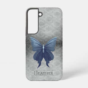 Blue Jewele Butterfly Damask Samsung Galaxy Hülle