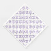 Blue Jewish Stars auf Weiß Serviette (Ecke)