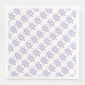 Blue Jewish Stars auf Weiß Serviette (Vorderseite)