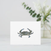 Blue "Jimmy" Crab Postkarte (Stehend Vorderseite)